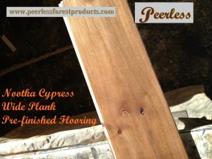 Peerless Yellow Cedar Plank Flooring Pre-finish